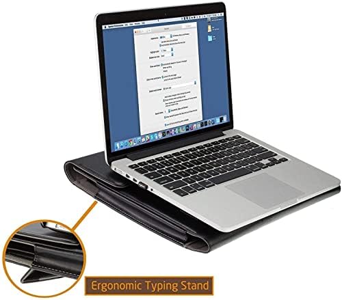 Broonel Fekete Bőr Tok tartó - Kompatibilis: Lenovo ThinkPad C13 Jóga Gen 1 Chromebook 13.3
