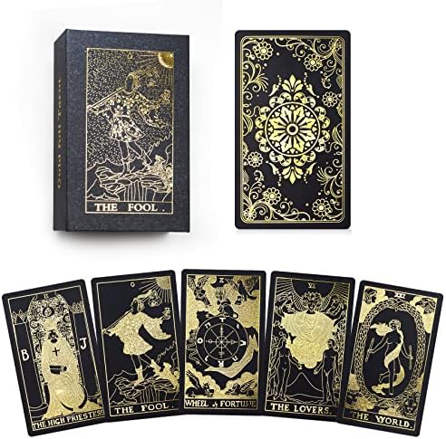 Ciseonik Fekete Tarot Kártyák-Útikönyv -, valamint az Esetben Szakemberek Luxus Vintage Tarot Kezdőknek