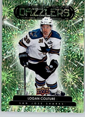 2022-23 Felső szint Dazzlers Zöld DZ-27 Logan Couture San Jose Sharks NHL Jégkorong Trading Card