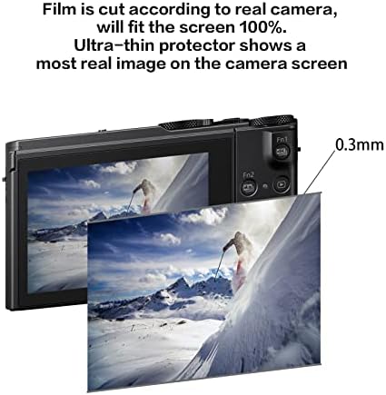 Rieibi (3 Csomag) Képernyő Védő Panasonic S5II S5IIX Digitális Fényképezőgép, 0.25 mm 9H Keménységű Edzett