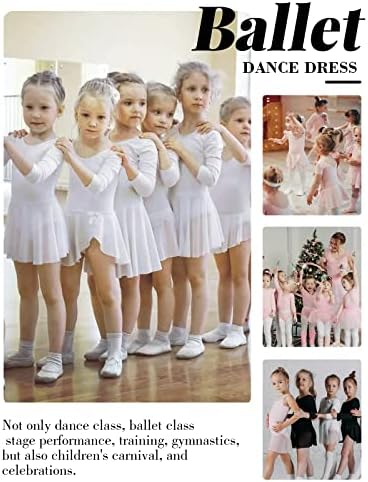 Soudittur Lányok Balett Dressz a Szoknya Pamut Rövid Ujjú Kisgyermek Tánc Ruhák Keresztbe Vissza Balett