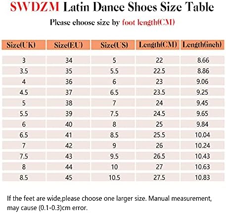 SWDZM Női Latin Cipő, Szatén Szakmai Bálterem Salsa Gyakorlat Tánc Cipő,Modell EM-3037