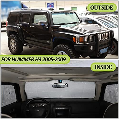 Autó Szélvédő Nap Árnyékban Teljes Borító Készlet Hummer H3 2005-2009,Autó Szélvédő Napellenző Borító,Autó