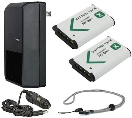 Nagy Kapacitású Akkumulátor (2 Egység) Kompatibilis Sony Cyber-Shot DSC-RX100 II. + AC/DC Úti Töltő +