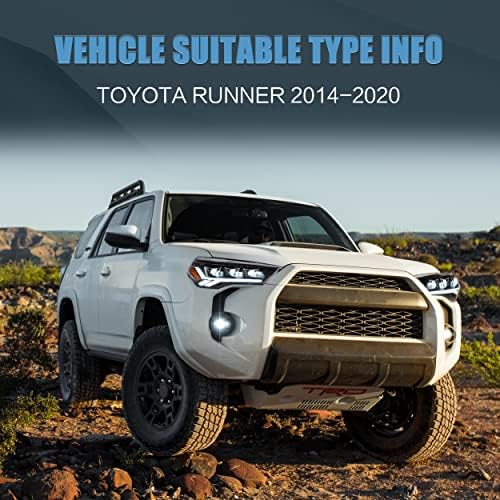 VLAND LED Fényszóró Alkalmas Toyota 4Runner 2014-2023 (TRD/Korlátozott/Off-Road/SR5/Sport/Nadragulya)