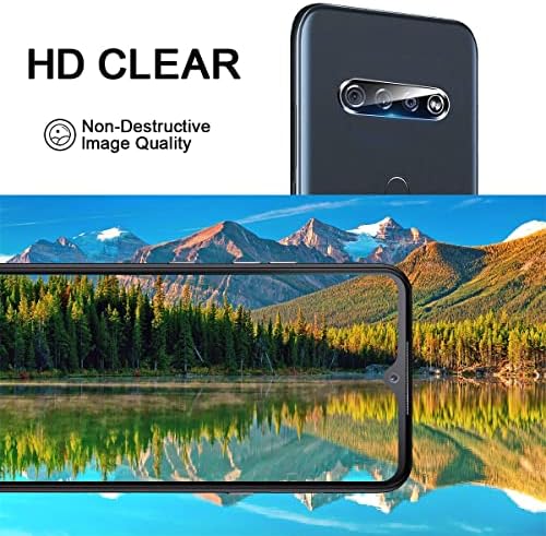 Coolpow 【3+3 CSOMAG】 Tervezett LG K51 képernyővédő fólia Edzett Üveg Film, 9H Keménység, Ultra HD, karcálló,