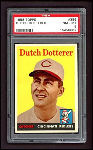 1958 Topps 396 holland Dotterer Cincinnati Reds (Baseball Kártya) PSA a PSA 8.00 Vörösök