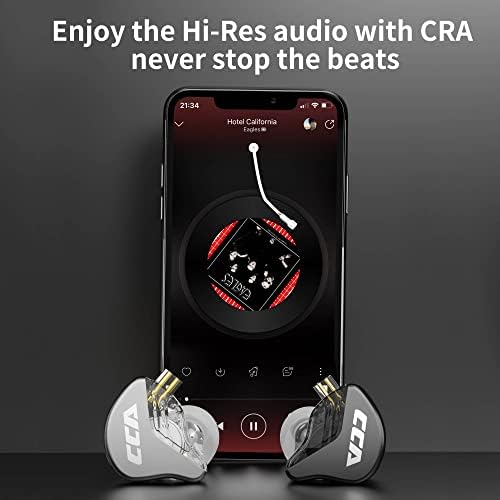CCA CRA Fülhallgató, a Fül Monitor Fejhallgató IEM a Fül Tippek Tiszta Hangot Super Bass, Szakmai Vezetékes