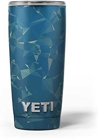 Design Skinz Kék Geometriai V10 - Bőr Matrica Vinil-Wrap Készlet Kompatibilis A Yeti Rambler Hűvösebb
