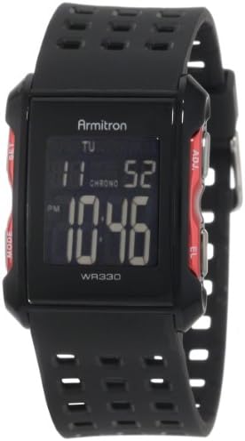 Armitron Sport Férfi 40/8177 Digitális Kronográf Perforált Gyanta Heveder Watch