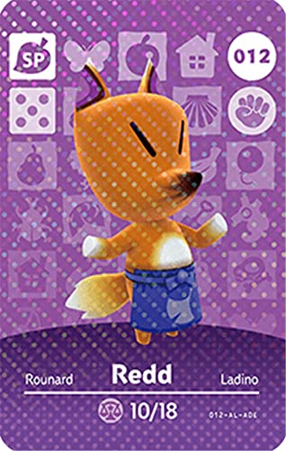 Redd - JORDEN Animal Crossing Boldog Otthon Tervező Amiibo Kártya - 012 Által JORDEN