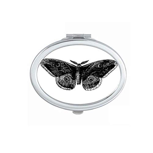 Fekete Pillangó Kite Art Deco Ajándék Divat Tükör Hordozható Fold Kezét Smink Dupla Oldalon Szemüveg