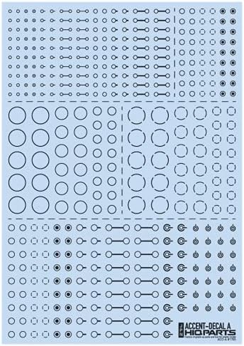 HiQ Alkatrészek Ékezetek Matrica Egy Sötét Szürke (1 db) - Modell Épület, Eszközök, Tartozékok ACD-EGY-DG