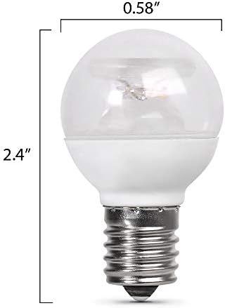 Feit Elektromos BP25S11N/SU/LED/6 25 Wattos EQ Nem-DM E17 Bázis S11 Speciális LED Izzó, 6-Pack, 2.2/1.4