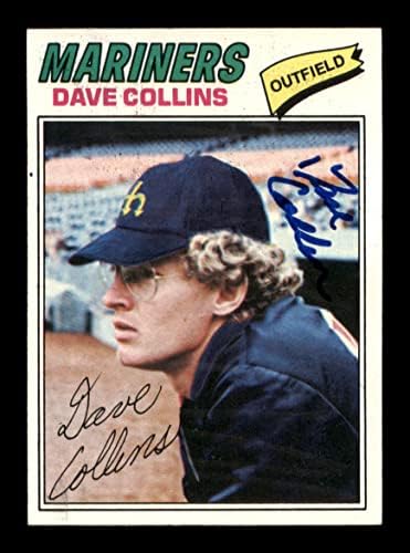 Dave Collins Dedikált 1977 Topps Kártya 431 Seattle Mariners SKU 205181 - Baseball Asztalon Dedikált