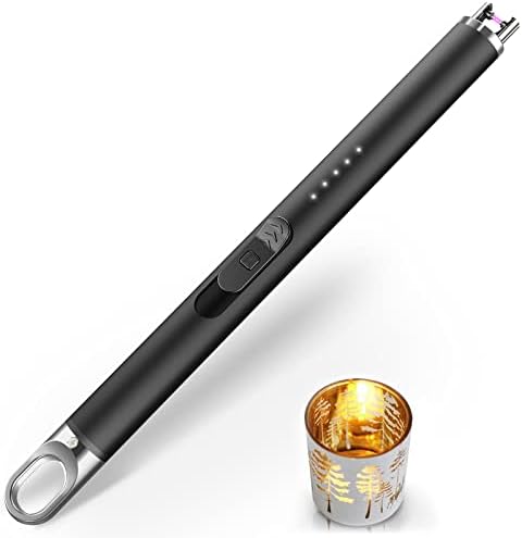 AKBLL Gyújtó Gyertya Könnyebb Újratölthető Elektromos Öngyújtó Plazma Könnyebb USB Arc Flameless Szélálló