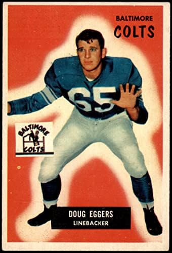 1955 Bowman 114 Doug Eggers Baltimore Colts (Foci Kártya) VG/EX Colts Dél-Dakota St
