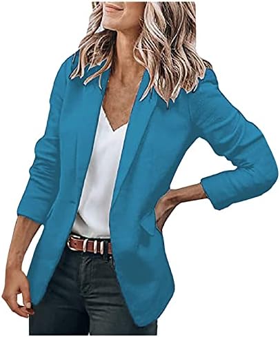 PRDECEXLU Hosszú Ujjú Szülinapi Plus Size Kabátok Női Alkalmi Téli Comfort Fit egyszínű Poliészter Kabát