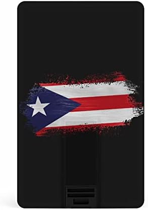 Puerto Rico Zászló Hitelkártya USB Flash Személyre szabott Memory Stick Kulcsot Tároló Meghajtó 32G