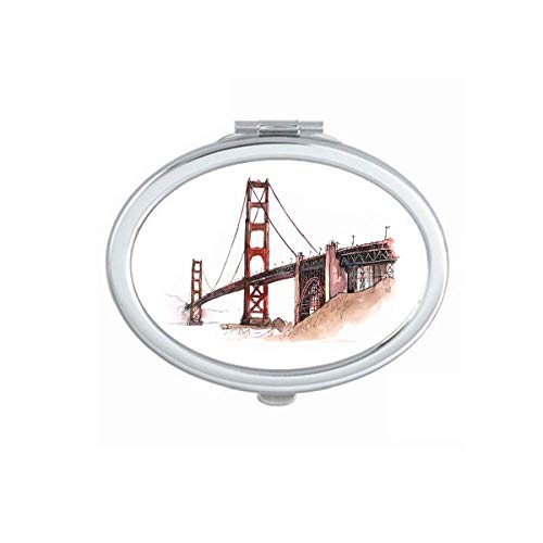 Golden Gate Híd Amerikában a Kaliforniai Tükör Hordozható Fold Kezét Smink Dupla Oldalon Szemüveg