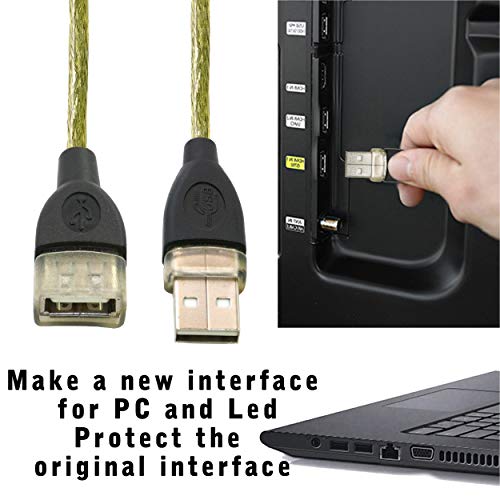 SaiTech 5 Csomag 1Ft (30cm), USB 2.0 Hosszabbító Kábel, Egy Férfi, Egy Nő Kábel Hosszabbító Kábel Billentyűzet,