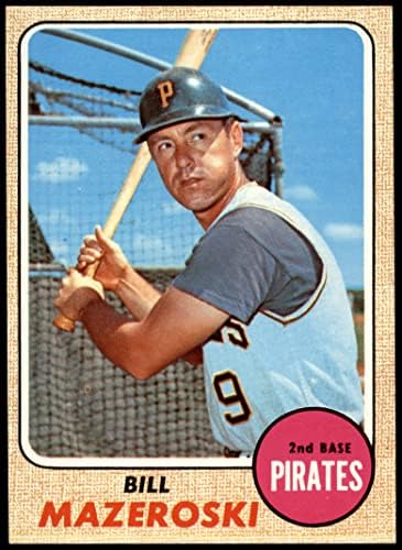 1968 Topps 390 Bill Mazeroski Pittsburgh Pirates (Baseball Kártya) NM Kalózok