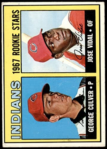 1967 Topps 499 Indiánok Újoncok George Culver/Jose Vidal Cleveland indians (Baseball Kártya) VG/EX Indiánok