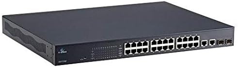 EX17242 - Web-okos 24-port 10/100 30W PoE & 2-port combo Koncert RJ45 / SFP Ethernet Kapcsoló