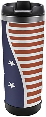 Amerikai Zászló Rozsdamentes Acél Üveg Vizet Szigetelt Vákuum Kupa Utazási Sport