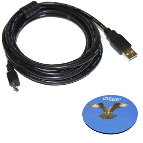 HQRP Extra Hosszú 10ft USB-Mini USB Kábel Canon IFC-400PCU / IFC400PCU Plusz Hullámvasút
