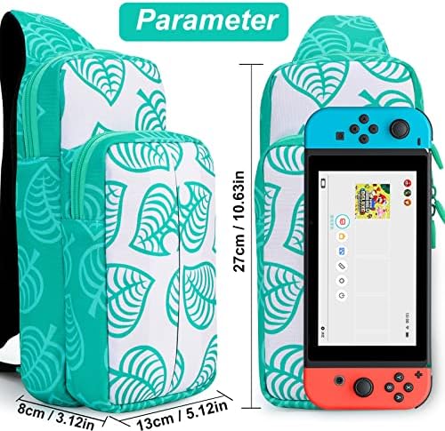 Owngen Aranyos Utazási Táska Nintendo Kapcsoló/ Lite / OLED, Hordozható Kis Rózsaszín Eper Váll Szállító