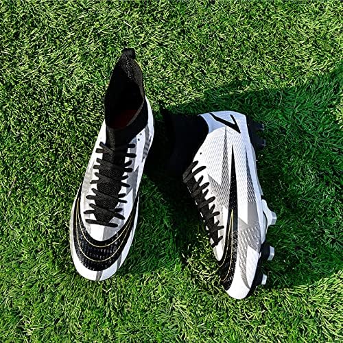 Zquaus Férfi Futball Csizma Futball Cipő Stoplis Spike Cipő Cipő Kényelmes Felnőtt Atlétikai Kültéri/Beltéri/Verseny/Edzés