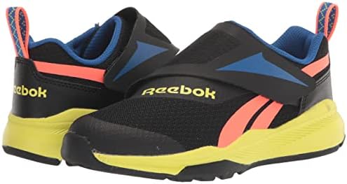 Reebok Egyenlő Illik Adaptív Futó Cipő, Fekete/Vektor Kék/Solar Sav-Sárga, 13.5 MINKET Unisex kisgyerek