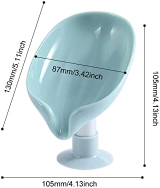 FD55 2 Csomag, Levél Alakú szappantartó Jogosultja tapadókorong szappantartó a Fürdőszobában Zuhanyzó