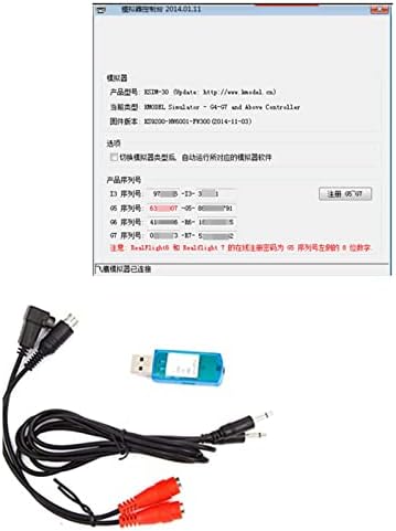 Keenso RC Szimulátor Kábel, USB Adapter Kábel Kompatibilis 22 1 Quadcopter Flight Simulator Távirányító