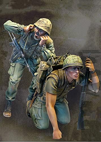 Goodmoel 1/35 Vietnami Háború idején az amerikai Hadsereg Harci Gyanta Katona Modell Készlet (2 Fő)/Összeszerelt,