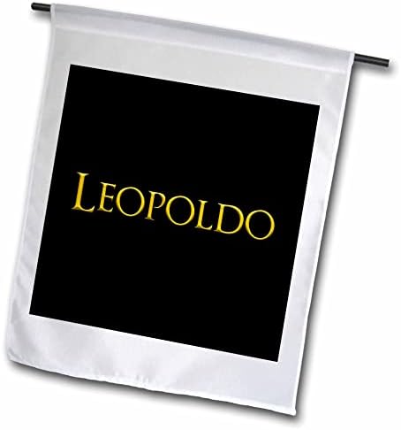 3dRose Leopoldo Közös kisfiú Neve Amerikában. Sárga, Fekete Amulettel - Zászlók (fl-361727-2)