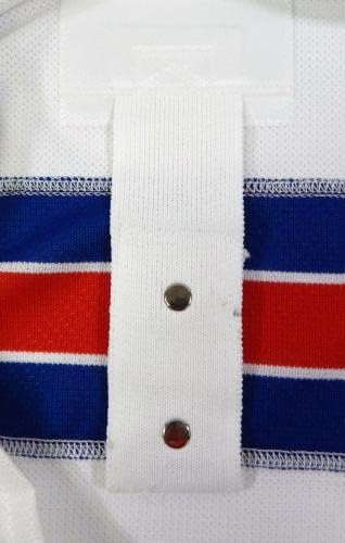 A New York Rangers Játék, Üres Kiadott Fehér Távol Jersey Reebok 56 DP40496 - Játék Használt NHL-Mezek