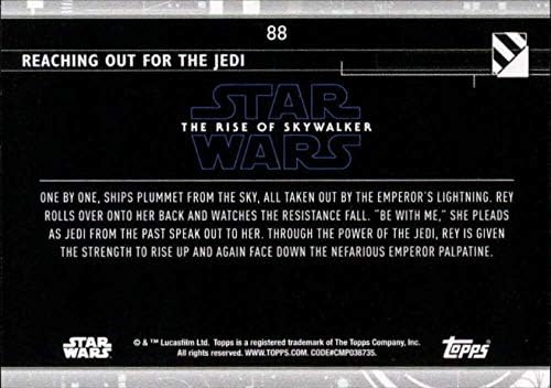 2020 Topps Star Wars A Rise of Skywalker Sorozat 288 Elérése a Jedi REY Trading Card