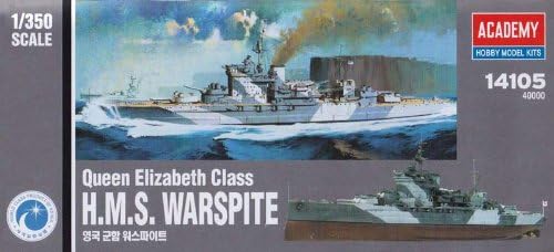 Akadémia Erzsébet Királynő Osztály H. M. S. Warspite Hajó Modell-Készlet