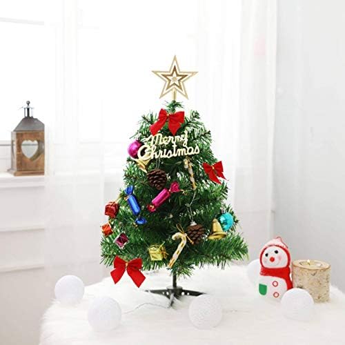 MBETA karácsonyfa Csomag Világítás Karácsonyi Díszek Megállapodás Asztali 50cm Mini karácsonyfa Díszítés