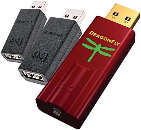 AudioQuest DragonFly Piros USB DAC 2-Pack Tette, USB-s Tápellátás Zaj Szűrők