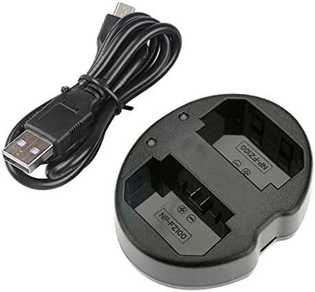 NP-FZ100 Dual Slot Micro USB 5V-2A Kamera Akkumulátor Töltő Adapter Sony ILCE-9 A7M3 A7R3A9