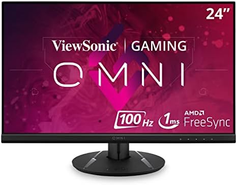 ViewSonic Omni VX2416 24 Hüvelykes, 1080p 1ms 100Hz Gaming Monitor IPS Panel, AMD FreeSync, szemészeti,