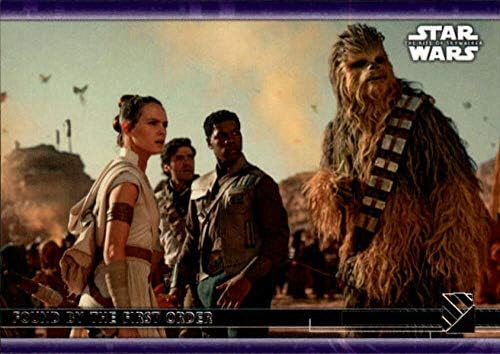 2020 Topps Star Wars A Rise of Skywalker Sorozat 2 Lila 20 Találta, hogy az Első Rend REY, FINN, CHEWBACCA