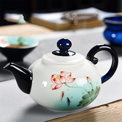 WALNUTA Kézzel festett lotus Xishi Kung Fu kicsi teáskanna kerámia egyetlen pot háztartási teás készlet,